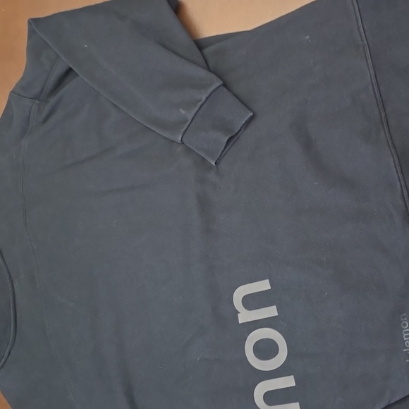 LULULEMON athletica Women's Black Crewneck Sweatshirt Sz XL / 10 / 12 Oversized - Picture 5 of 5